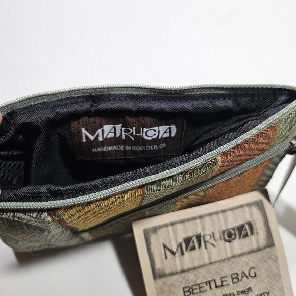 Maruca Boulder Co Jacquard Tapestry Beetle Bag Spring Leaves Stripe NWT CO - Picture 5 of 7